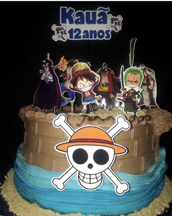 Topo de bolo One Piece